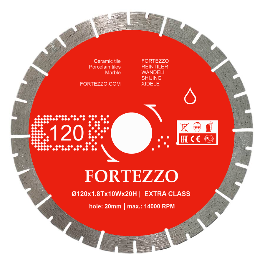 Диск алмазный Fortezzo 120x20
