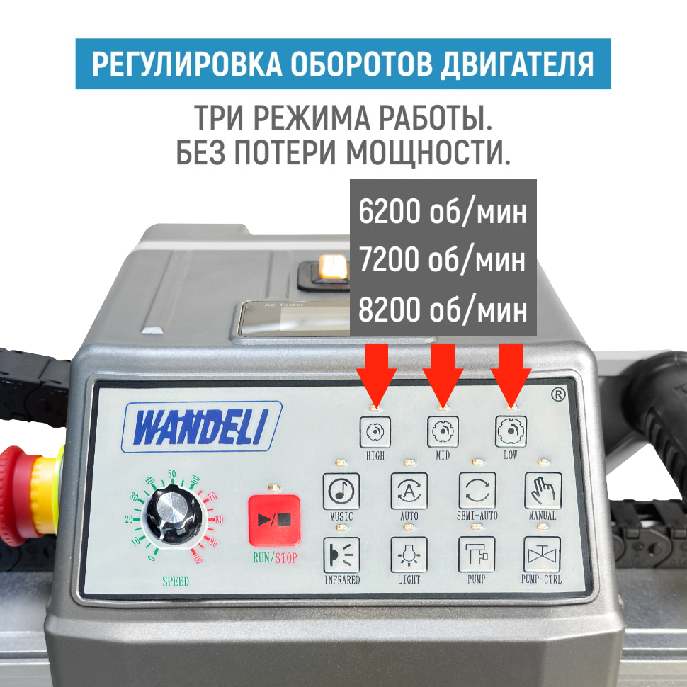 Бесщеточный плиткорез WANDELI QL-ZD-1200 4500Вт с регулировкой оборотов