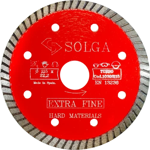 Диск алмазный СОЛГА ДИАМАНТ (Solga Diamant) ТВЕРДЫЕ МАТЕРИАЛЫ (HARD MATERIALS) сплошной по граниту и керамограниту 115х22,23 мм  (10303115)
