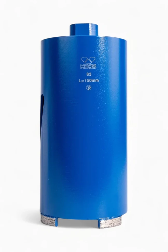 Коронка алмазная по бетону KEOS (сухой рез) М16 83/150мм (DC083.150)