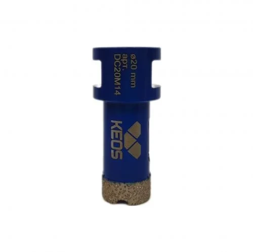 Коронка алмазная по керамограниту KEOS ПРО (PRO) 20мм M14 (DC20M14)