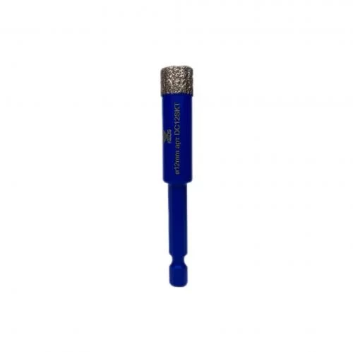 Коронка алмазная по керамограниту KEOS ПРО (PRO) с воском 12мм 1/4"HEX (DC12SKT)