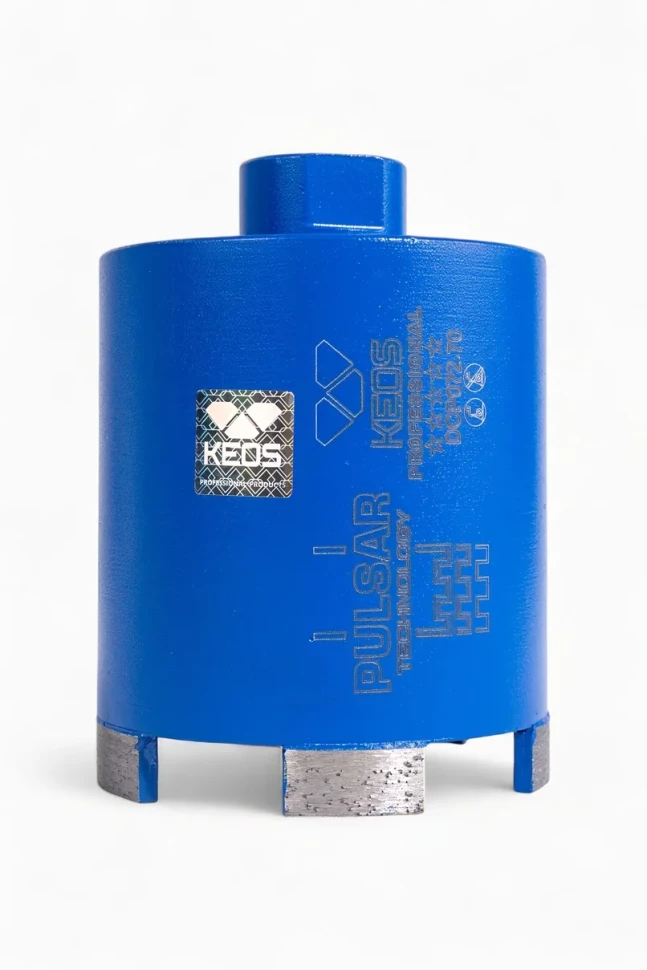 Коронка алмазная по бетону KEOS ПУЛЬСАР (PULSAR) (микроудар) М16 72/70мм (DCP072.70)