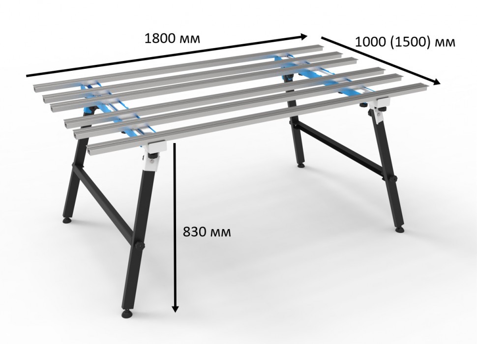 Стол-трансформер Wandeli VEGA 1800x1000(1500)мм для резки плитки крупного формата